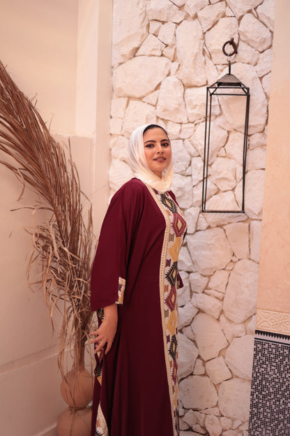 Indian embroidery Abaya
