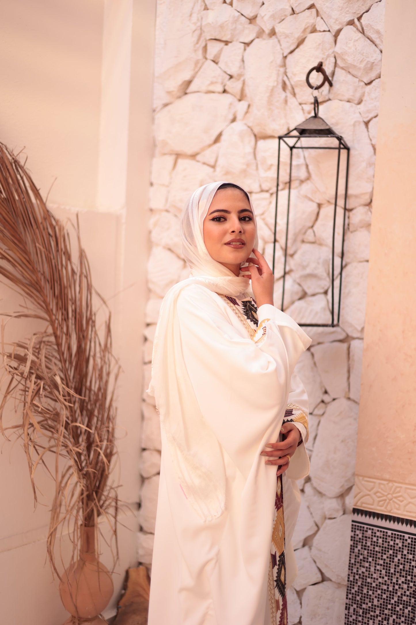 Indian embroidery Abaya