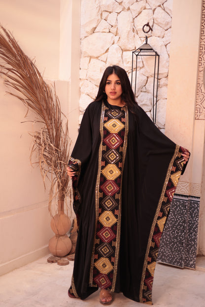 Indian embroidery Abaya