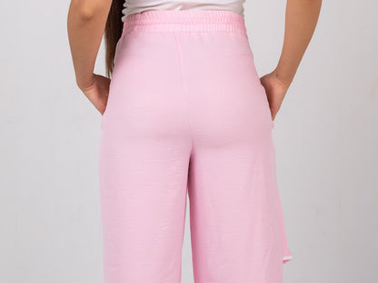 Ribbon linen pants