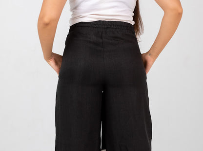 Ribbon linen Pants