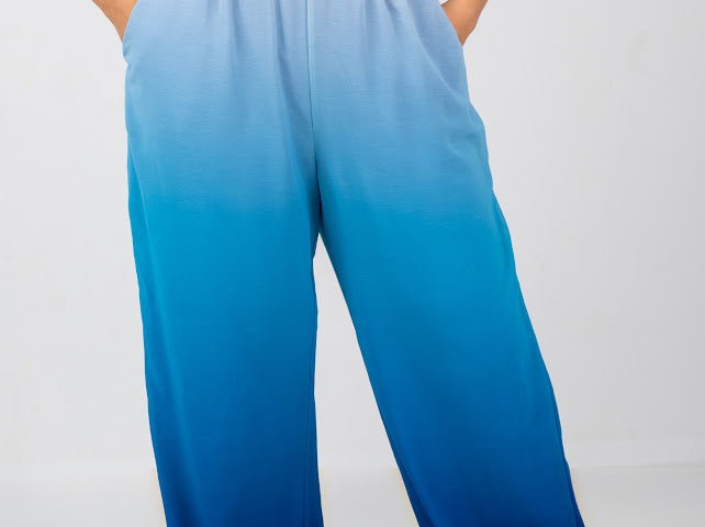 Royal blue chiffon pants