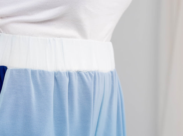 Royal blue chiffon pants