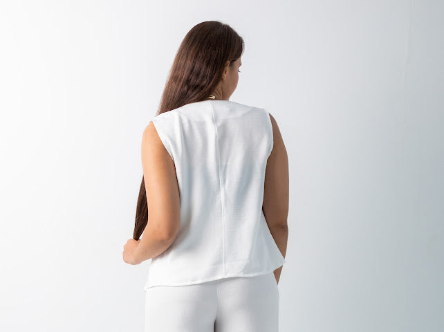 Ribbon linen pants