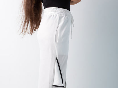 Ribbon linen pants
