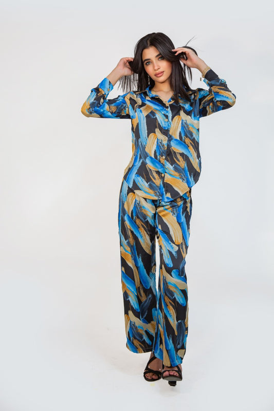 Satin suit