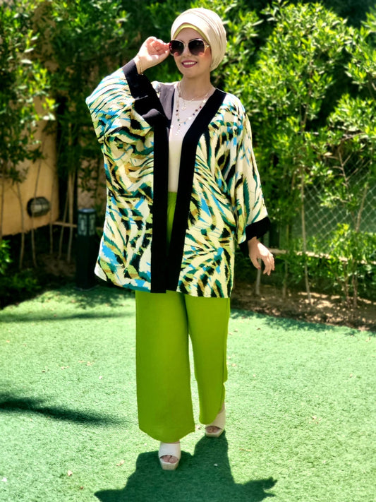 Kimono Printed Linen