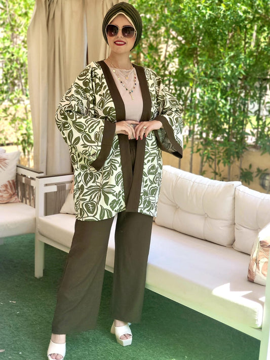 Kimono Printed Linen