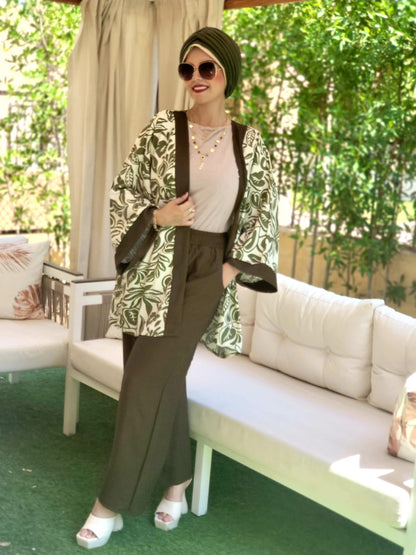 Kimono Printed Linen