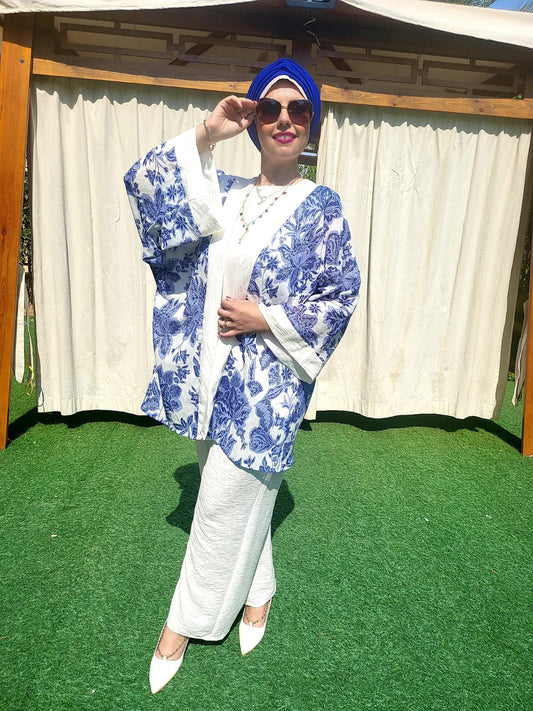 Kimono Printed Linen