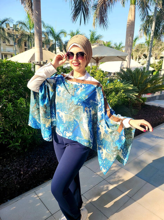 Multiway Turkish Silk Poncho