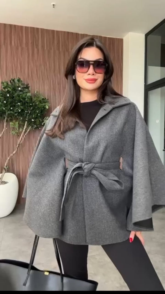 Gray Poncho