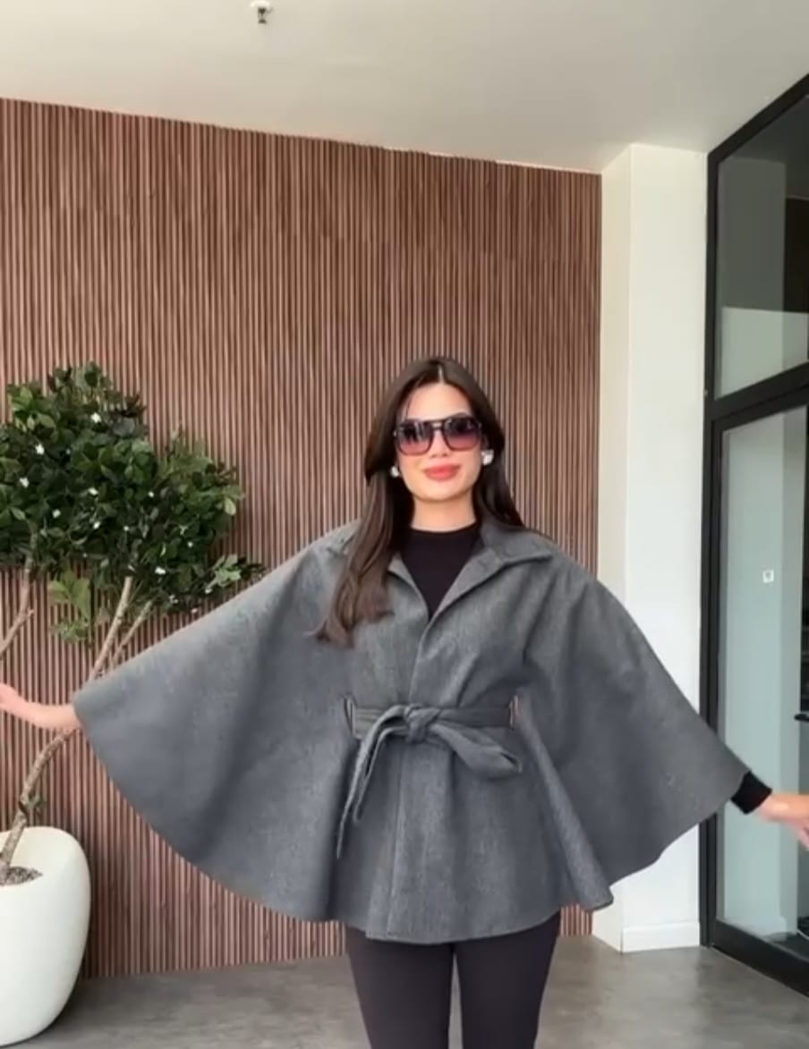 Gray Poncho