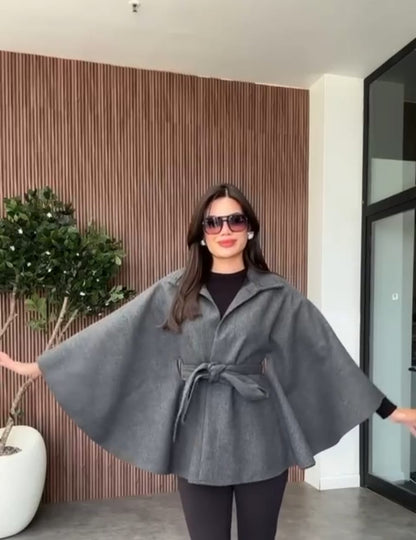 Gray Poncho