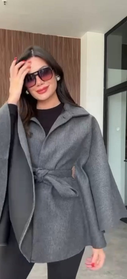 Gray Poncho