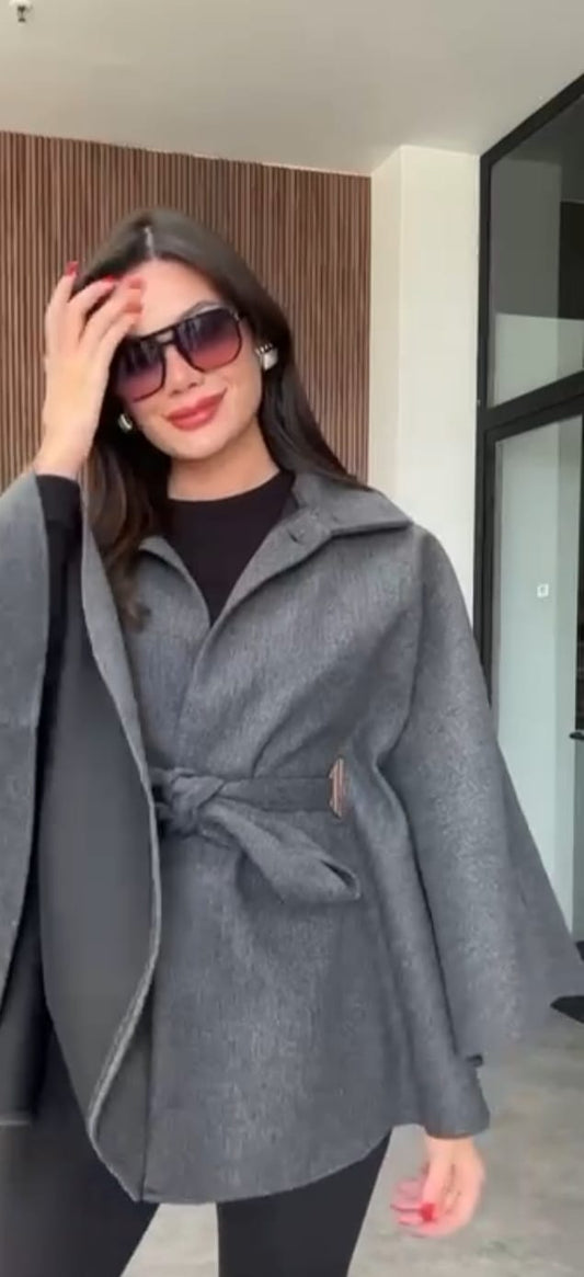 Gray Poncho