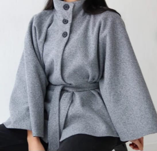 Light Gray Poncho