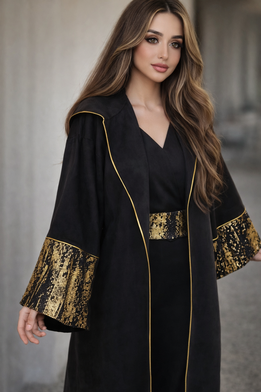 Golden Suede Kaftan