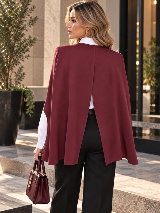 Burgundy cape Free size up to L
